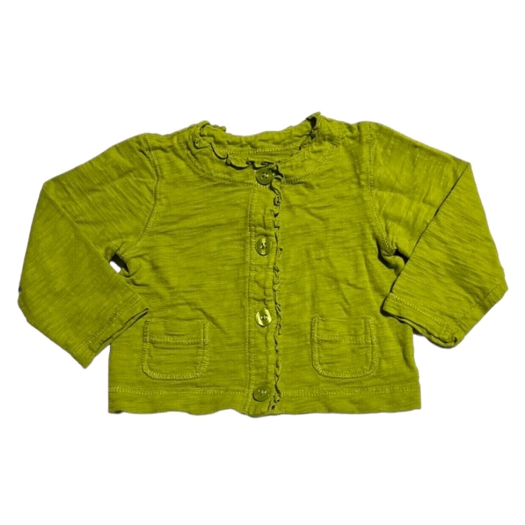 Carter's Bright Green Ruffle Cardigan 18m